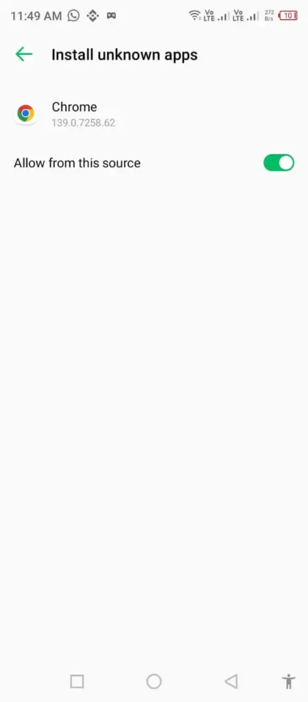 Enable Unknown Sources